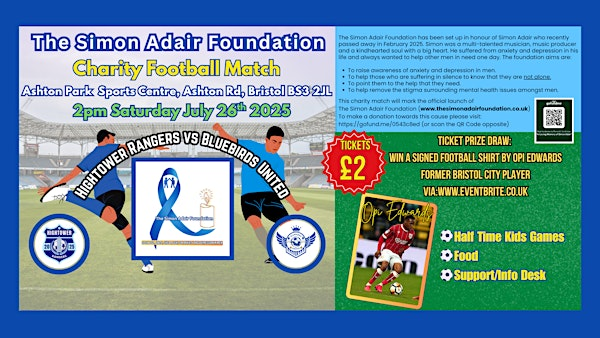 The Simon Adair Foundation Charity Football Match | Ashton Park Sports Centre