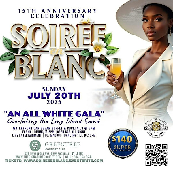 Soirée en Blanc ~ 15th Anniversary Celebration | Greentree Country Club
