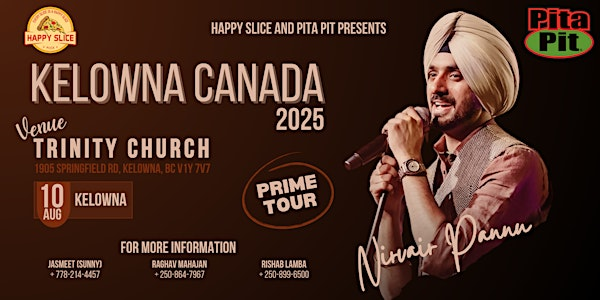 Nirvair Pannu Live – Kelowna, Canada (Prime Tour 2025) | Trinity Church