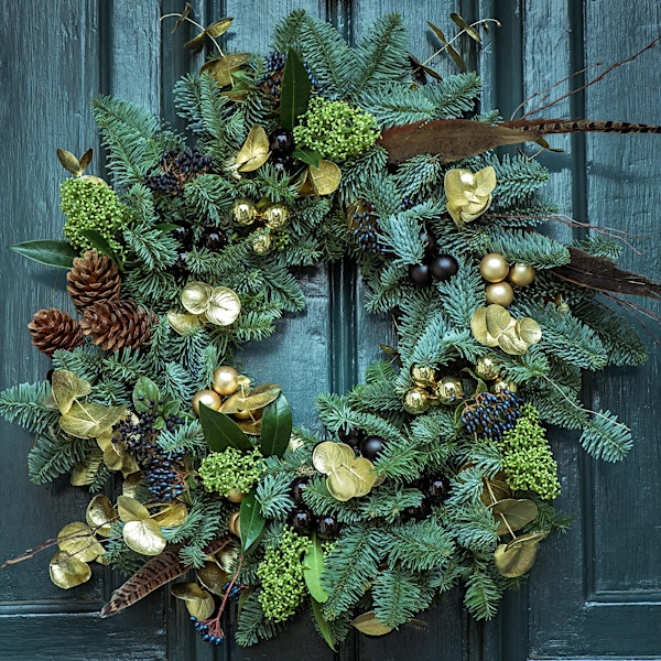 Christmas Wreath Making Workshop with a hot beverage and cake or dinner | The Alma