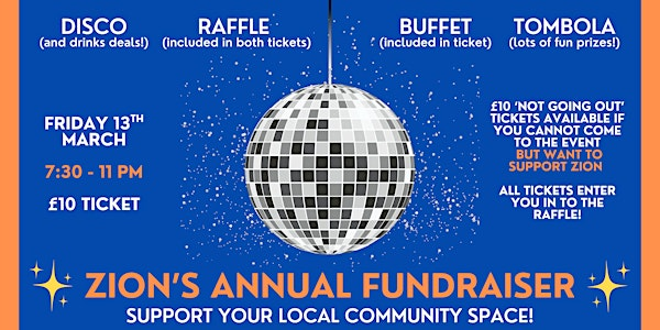 Zion's ANNUAL FUNDRAISER (I'll Be There & Not Going Out Tickets!) | Zion Community Art Space