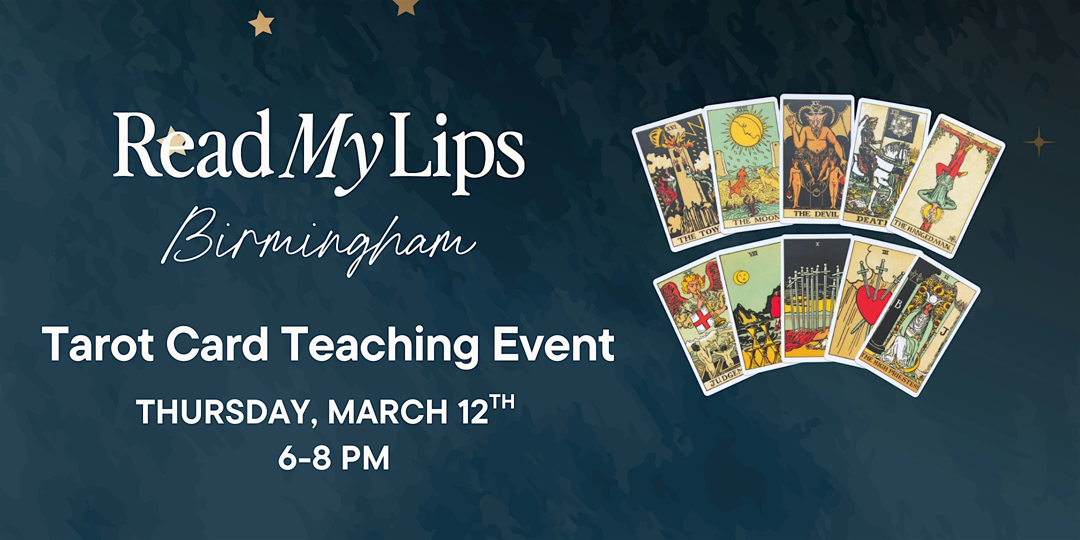 Tarot Card Teaching Event | Read My Lips Bookshop