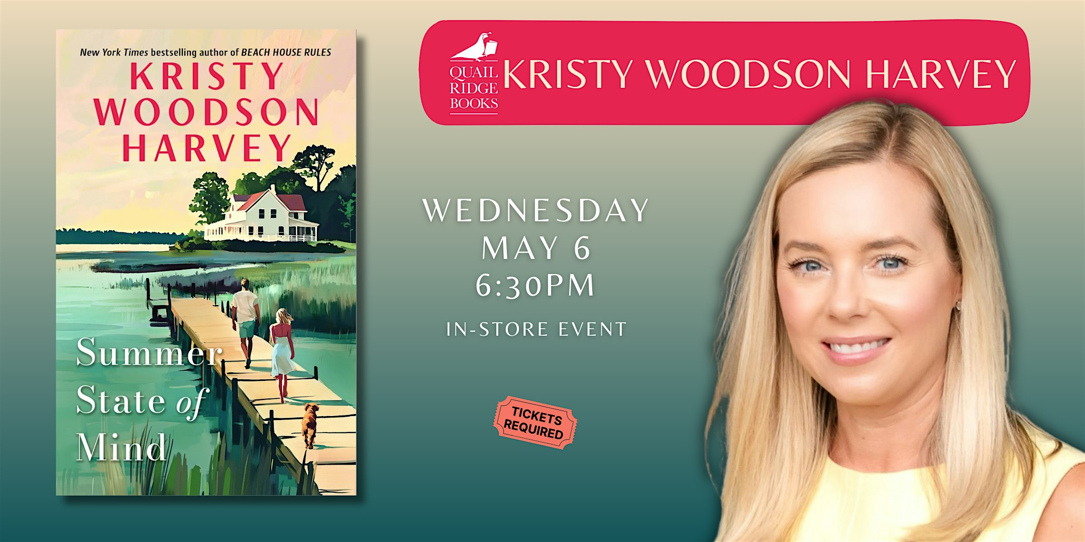 Kristy Woodson Harvey | Summer State of Mind | Quail Ridge Books