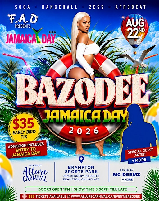 BAZODEE at JAMAICA DAY  2026☀️ KLASSIK FRESCOBAR | Brampton sports park