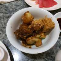 Buffet dinner along the bank of SG river