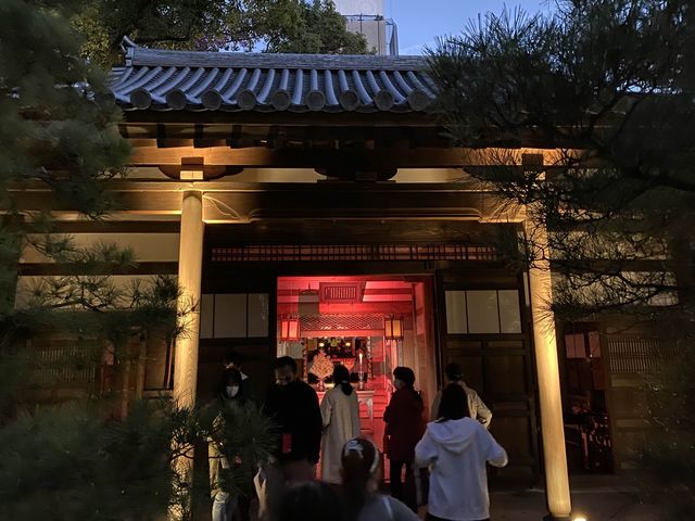 博多旧市街ライトアップウォーク2022「千年煌夜」『承天寺（方丈・開山堂）』