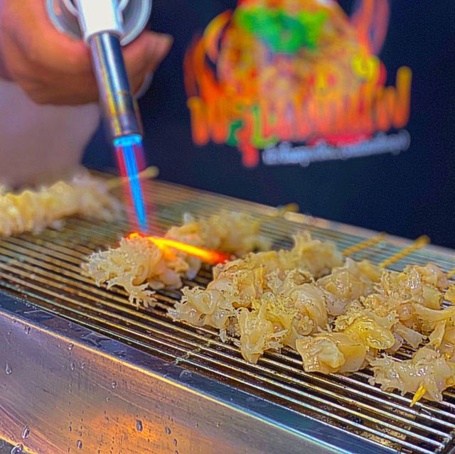 อาหารสตรีทซีฟู้ด จุดเช็คอินริมแม่น้ำ @บางปะกง 🦀