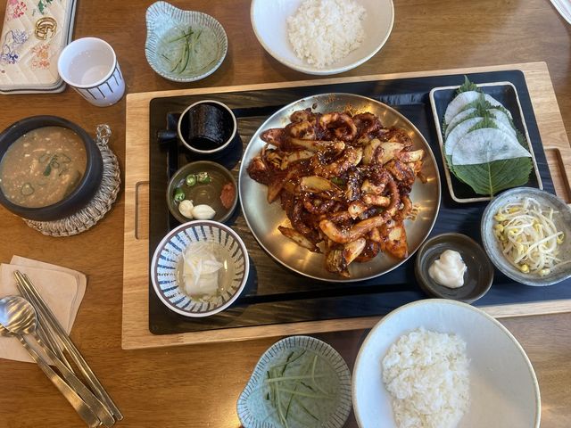 부산 바다가 보이는 낙지맛집