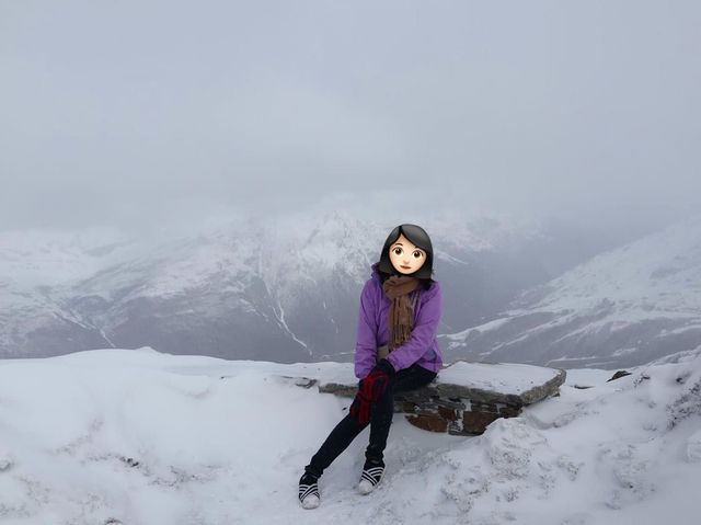 重現三角朱古力上的雪山