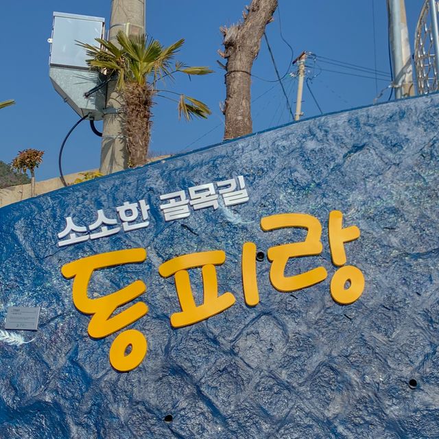 통영 동피랑 벽화마을 한바퀴💙