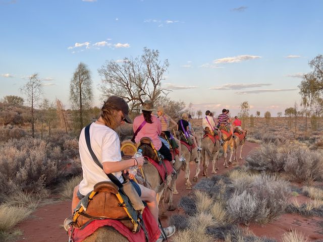 Sunset Camel Ride in Uluru ♥️
