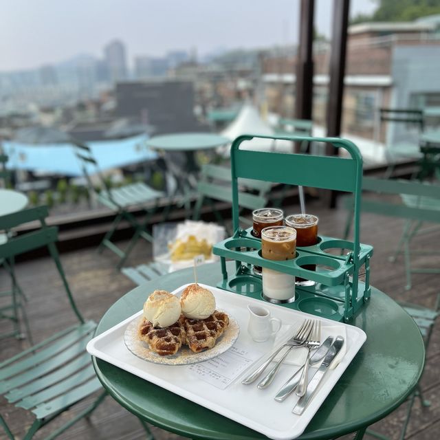 🧡해방촌 남산뷰 루프탑카페 - 오잇(oeat)🧡