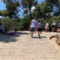 Park Guell ไม่ได้จองมา ไม่ได้เข้าด้านในนะ
