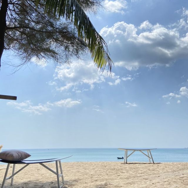 White Bus on the beach  