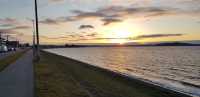 Alki Beach overlooking Seattle Skyline