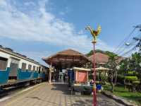 Hua Hin old and new train stations and Royal Open Air Barber Shop