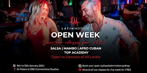 Latin Motion's Open Week | 15 May St