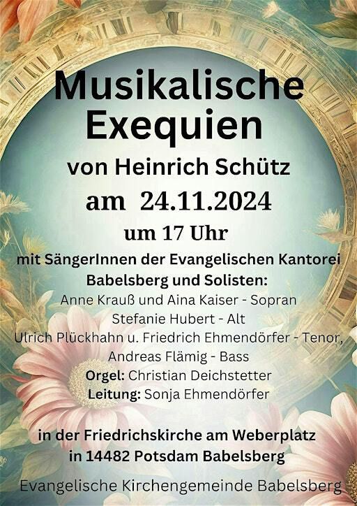 Musikalische Exequien von Heinrich Schütz | Friedrichskirche