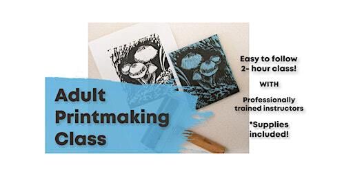 Moonlit Mushrooms Printmaking Class | 901 Santa Fe Dr