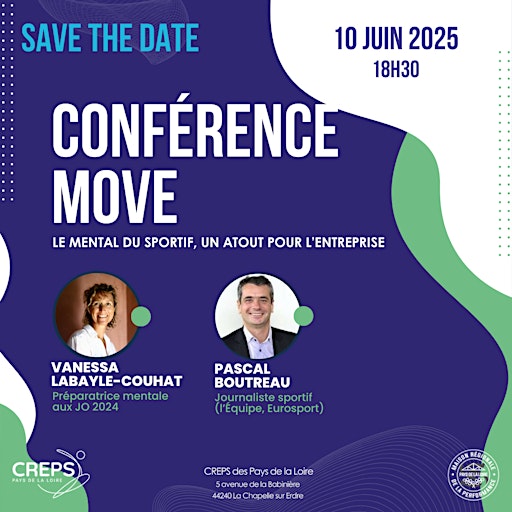 Conférence MOVE : Le mental du sportif, un atout pour l’entreprise | CREPS - Centre de Ressources, d'Expertise et de Performance Sportives