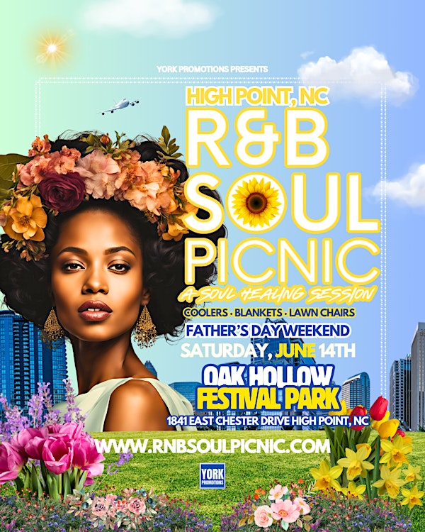 High Point NC RnB Soul Picnic: Sat June 14th: Oak Hollow Festival Park | Oak Hollow Festival Park