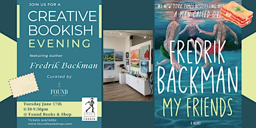 Pasta & Postcards: Fredrik Backman Book Event | Found Books & Shop