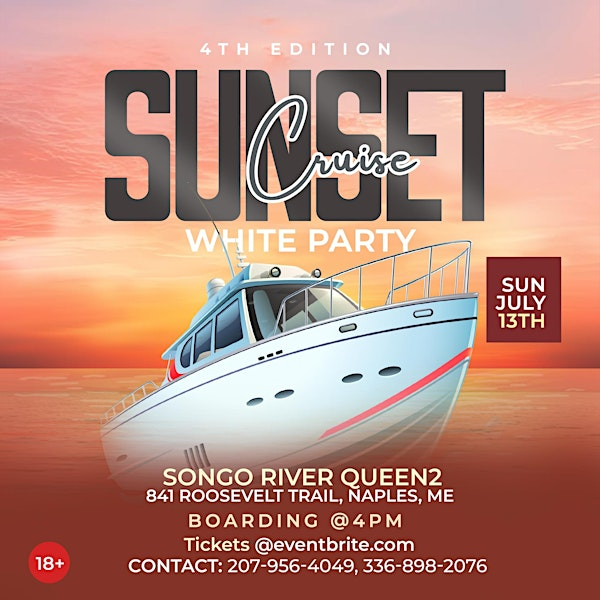 Sunset Cruise White Party 4th edition | 841 Roosevelt Trail
