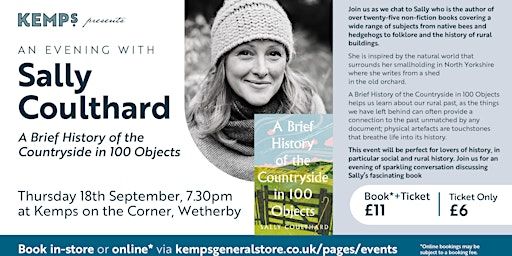 Sally Coulthard - History of the Countryside in 100 Objects (Wetherby) | Kemps On The Corner (Bookshop)