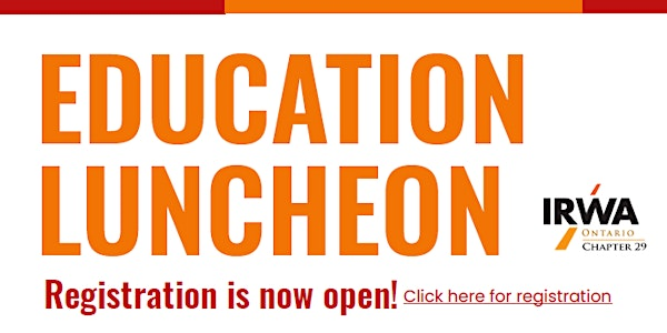 IRWA CHAPTER 29 YEAR END EDUCATION LUNCHEON | 45 Riverbank Dr
