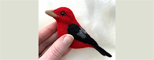 Needle Felting: Bird of the Month: Scarlet Tanager with Erin Carlson | Contemporary Craft - Timmons Studios