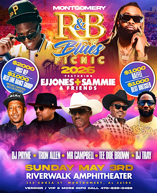 RNB BLUES PICNIC MONTGOMERY 2026 | River Walk Park - Ampitheater