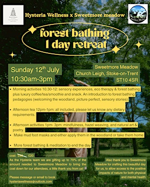 Forest Bathing 1 Day Retreat | Sweetmore Meadow