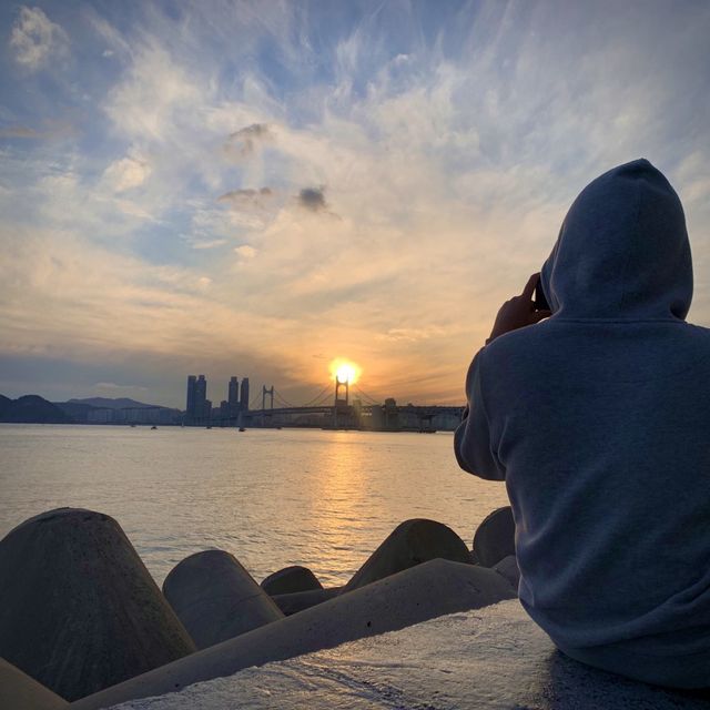 광안대교 일몰맛집 부산영화의 거리