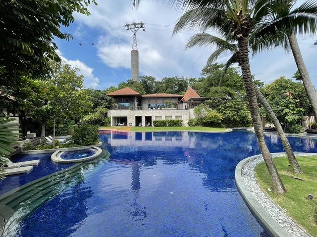 Deep blue pools