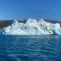 Beautiful Blue Icebergs in open sea!