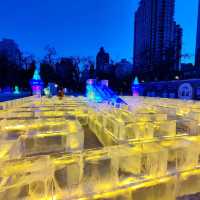 Ice sculptures at Zhongshan Park, Harbin