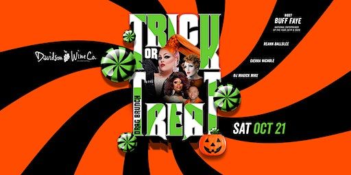 Buff Faye's "TRICK OR TREAT" Drag Brunch: VOTED #1 Food, Fun & Drag | Davidson Wine Company