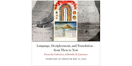 In-Person Lecture: Didier Mutel on Language, Decipherment, and Translation | The Grolier Club