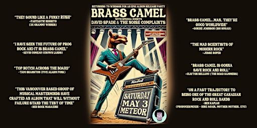 BRASS CAMEL returns to Windsor ft DAVID SPADE & THE NOISE COMPLAINTS | Meteor