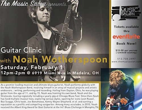 Guitar Clinic with Noah Wotherspoon | The Music Salon