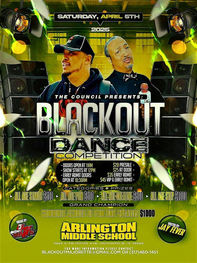 BLACKOUT MAJORETTE DANCE COMPETITION | Arlington Middle School