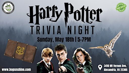 Harry Potter Trivia Night | Hops N Shine
