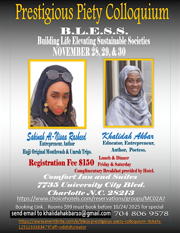 B.L.E.S.S. | Prestigious Piety Colloquium | Comfort Suites