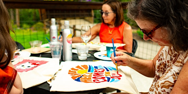 Painting on the Patio | Warren Station