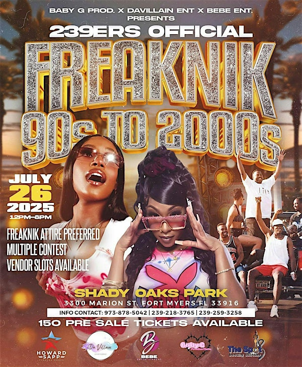 239ers OFFICAL FREAKNIK | Shady Oaks Park
