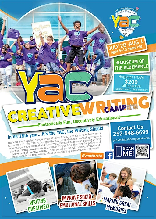 Creative Writing Camp 2025 | Museum of the Albemarle
