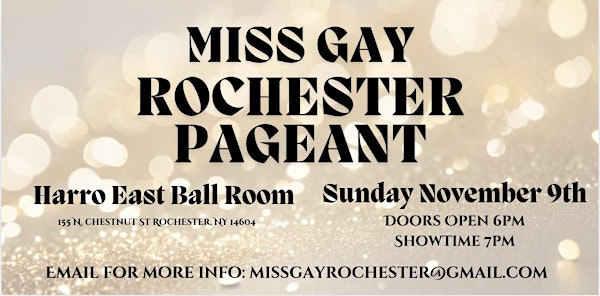 Miss Gay Rochester Pageant | Harro East Ballroom