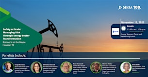 Luncheon at Brenner's on the Bayou: Risk and Safety in The Energy Sector | Brenner's on the Bayou