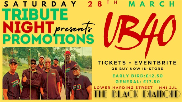 UB 40 - Tribute Night | The Black Diamond