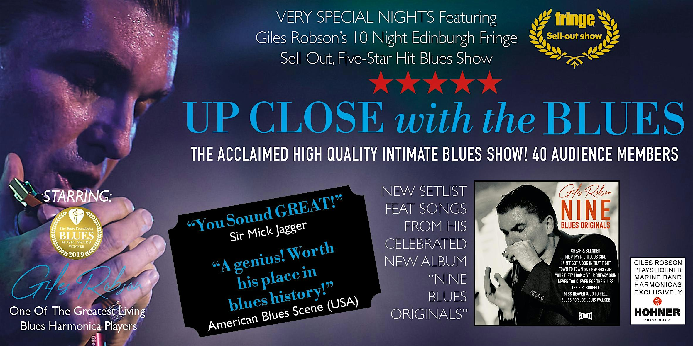 Up Close With The Blues  At The Globe, Leicester | The Globe